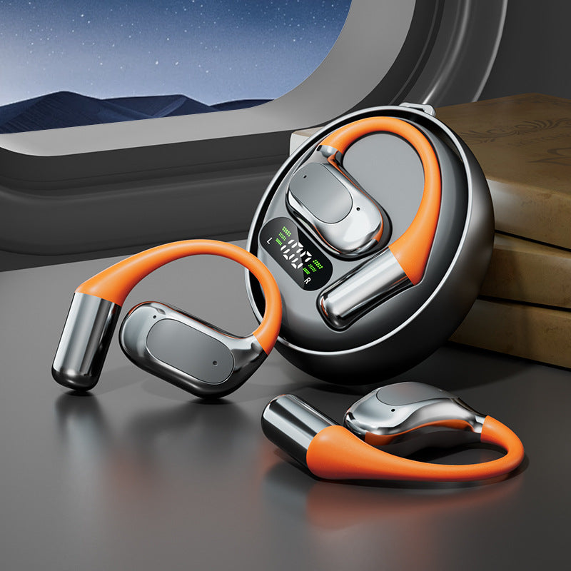 M113 AI-Powered Rotating Earbuds - Real-Time Translator & 50H Ultra-Long Playtime, Secure Ear-Hook for Gym/Running | Sweatproof Wireless Sport Headset