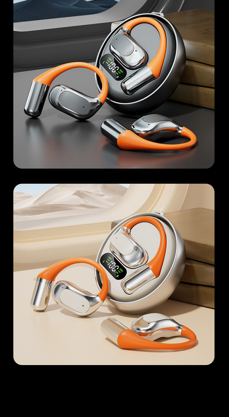 M113 AI-Powered Rotating Earbuds - Real-Time Translator & 50H Ultra-Long Playtime, Secure Ear-Hook for Gym/Running | Sweatproof Wireless Sport Headset