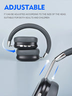 OH-01|40 Hours Wireless Noise-cancelling  FoldableHeadphones - Personalized Space Audio USB-C Lossless Audio for iPhone Travel Sports Headset