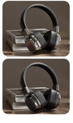 CR8-Americana Revival On-Ear Headphones 2025 - Vintage Bass Boost & Seamless Bluetooth 5.3, Genuine Leather Retro Wireless for Drive-In Vibes | Commuter-Proof Multi-Device