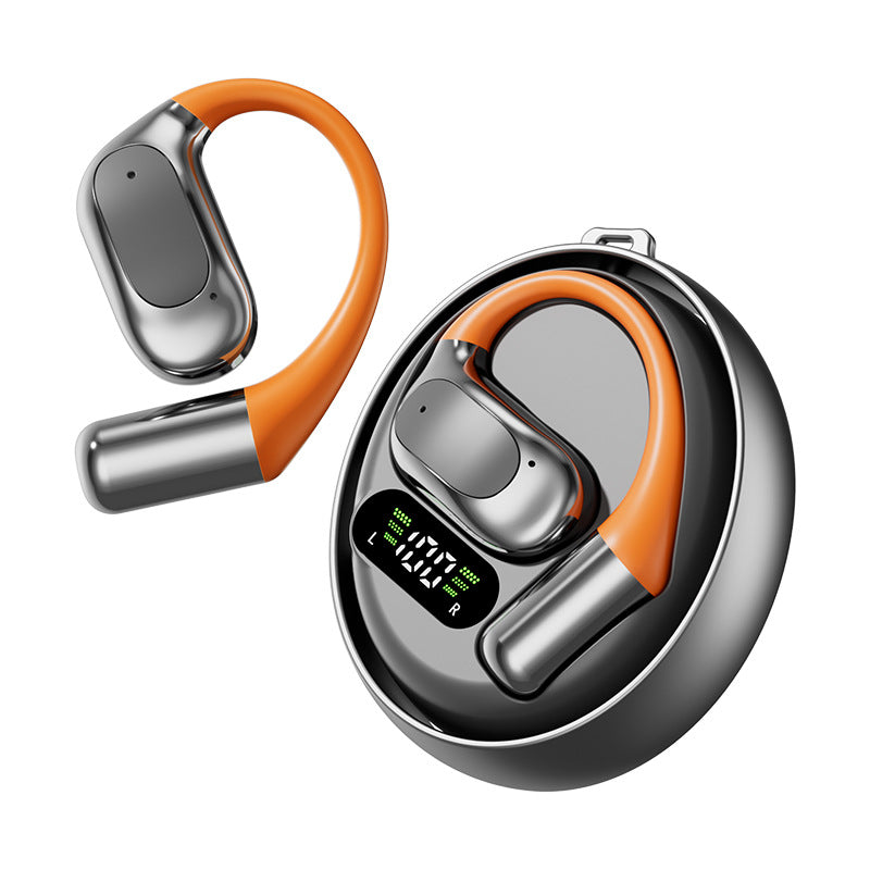 M113 AI-Powered Rotating Earbuds - Real-Time Translator & 50H Ultra-Long Playtime, Secure Ear-Hook for Gym/Running | Sweatproof Wireless Sport Headset