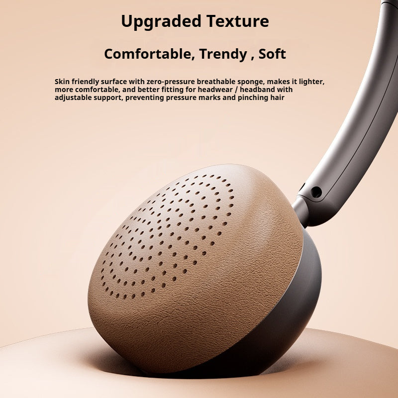 CR-28|ASMR Unboxing Cream Aesthetic Headphones - Dreamy Cloud Comfort™ & Glossy Finish, Advanced ANC 40H Playtime, Ultra-Lightweight for Yoga/Study Sessions