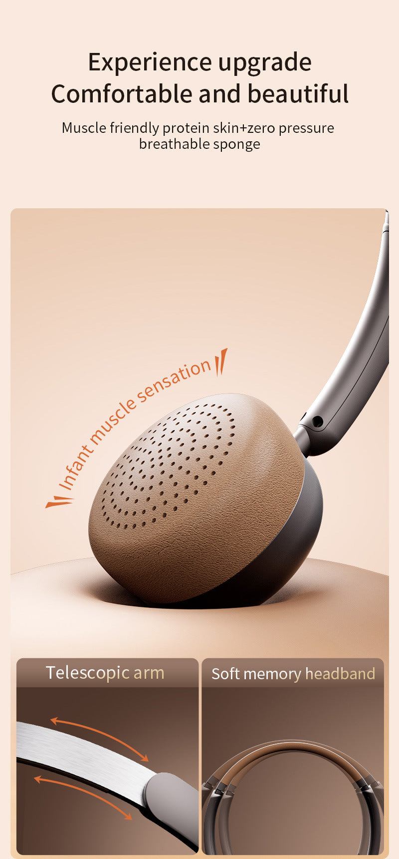 CR-28|ASMR Unboxing Cream Aesthetic Headphones - Dreamy Cloud Comfort™ & Glossy Finish, Advanced ANC 40H Playtime, Ultra-Lightweight for Yoga/Study Sessions