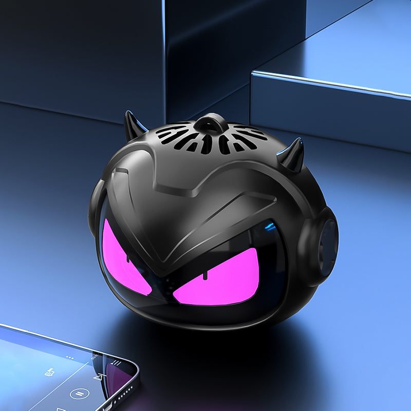 JF-102|Demonic Red Bass Boost & Tactical RGB Glow, Wireless E-Sports Decor for Man Cave/Battle Station | Cursed Birthday Gift"
