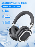OH-01|40 Hours Wireless Noise-cancelling  FoldableHeadphones - Personalized Space Audio USB-C Lossless Audio for iPhone Travel Sports Headset