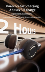 CR-28|ASMR Unboxing Cream Aesthetic Headphones - Dreamy Cloud Comfort™ & Glossy Finish, Advanced ANC 40H Playtime, Ultra-Lightweight for Yoga/Study Sessions