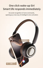CR-28|ASMR Unboxing Cream Aesthetic Headphones - Dreamy Cloud Comfort™ & Glossy Finish, Advanced ANC 40H Playtime, Ultra-Lightweight for Yoga/Study Sessions