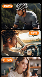 M113 AI-Powered Rotating Earbuds - Real-Time Translator & 50H Ultra-Long Playtime, Secure Ear-Hook for Gym/Running | Sweatproof Wireless Sport Headset