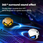 JF-102|Demonic Red Bass Boost & Tactical RGB Glow, Wireless E-Sports Decor for Man Cave/Battle Station | Cursed Birthday Gift"
