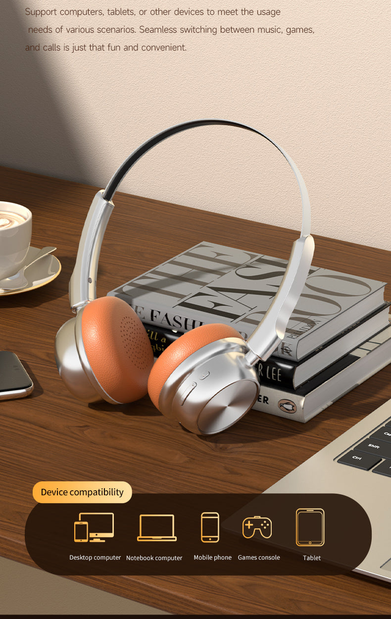 CR20|ASMR Unboxing Vintage Revival Headphones - Steampunk Chrome Accents & Modern Bluetooth 5.4, All-Day Battery Wireless Over-Ear, Dark Academic Fashion Statemen