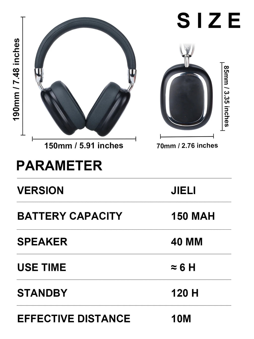 OH-01|40 Hours Wireless Noise-cancelling  FoldableHeadphones - Personalized Space Audio USB-C Lossless Audio for iPhone Travel Sports Headset