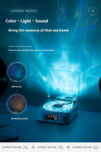 KW03-Neuroscience White Noise Speaker 2025 - Sunset Projection & Deep Soundscapes, Wireless Mini Sleep Sanctuary w/ Auto-Off Clock | Gender-Free Anxiety Relief Gift