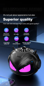 JF-102|Demonic Red Bass Boost & Tactical RGB Glow, Wireless E-Sports Decor for Man Cave/Battle Station | Cursed Birthday Gift"