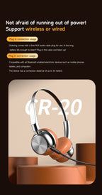 CR20|ASMR Unboxing Vintage Revival Headphones - Steampunk Chrome Accents & Modern Bluetooth 5.4, All-Day Battery Wireless Over-Ear, Dark Academic Fashion Statemen